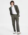 INC INTERNATIONAL CONCEPTS MEN'S STRAIGHT-FIT LINEN PANTS, CREATED FOR MACY'S
