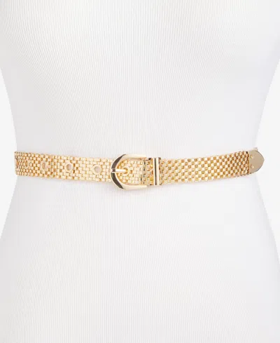 Inc International Concepts Mesh Chain Belt, Macy's Exclusive In Gold