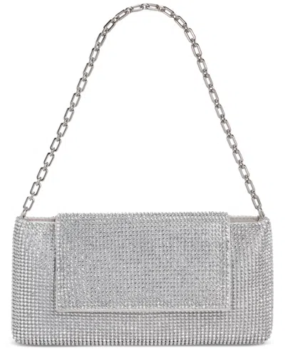 Inc International Concepts Mesh East West Baguette Bag, Created For Macy's In Gray