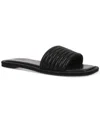Inc International Concepts Miimmii Slide Sandals, Created For Macy's In Black Bling