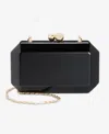 Inc International Concepts Mini Acrylic Minaudiere Clutch, Macy's Exclusive In Black