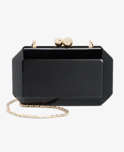 Inc International Concepts Mini Acrylic Minaudiere Clutch, Macy's Exclusive In Black