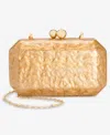 Inc International Concepts Mini Acrylic Minaudiere Clutch, Macy's Exclusive In Gold