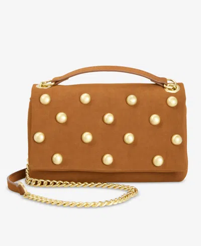 Inc International Concepts Mini Ajae Studded Crossbody, Exclusively At Macy's In Gold