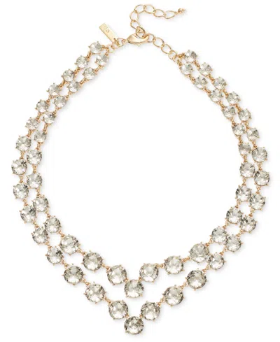 Inc International Concepts Mixed Stone Layered Collar Necklace, 16-3/4" + 3" Extender, Created For Macy's In Gold