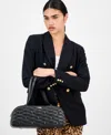 Inc International Concepts Nedda Quilted Satchel, Exclusively At Macy's In Black