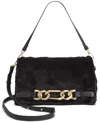 Inc International Concepts Ninah Faux-fur Clutch, Created For Macy's In Black