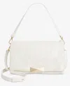 Inc International Concepts Ninah Small Sequin Boucle Clutch Crossbody, Created For Macy's In Vanilla Bc