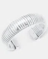 Inc International Concepts Omega Cuff Bracelet, Macy's Exclusive In Silver