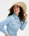 Inc International Concepts Oversized Embellished Floppy Hat, Exclusively At Macy's In Natural