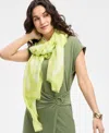 Inc International Concepts Oversized Palm-print Wrap, Exclusively At Macy's In Green