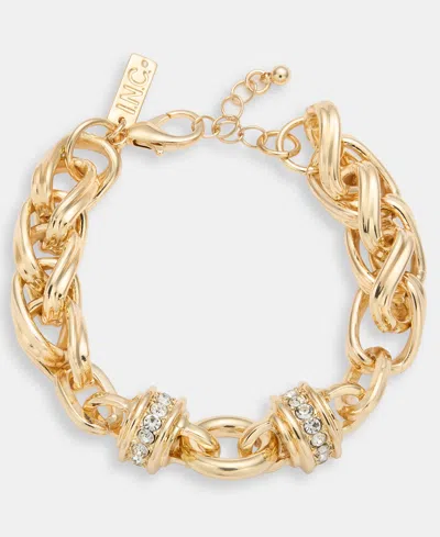 Inc International Concepts Pave Link Bracelet, Macy's Exclusive In Brown