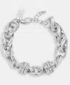 Inc International Concepts Pave Link Bracelet, Macy's Exclusive In Gray