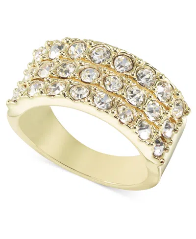 Inc International Concepts Pave Triple-row Ring, Created For Macy's In Gold