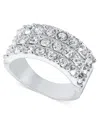 INC INTERNATIONAL CONCEPTS PAVE TRIPLE-ROW RING, CREATED FOR MACY'S