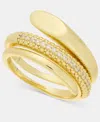 Inc International Concepts Pave Wrap Ring, Macy's Exclusive In Gold