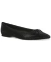 Inc International Concepts Persie Bow Flats, Created For Macy's In Black Bling