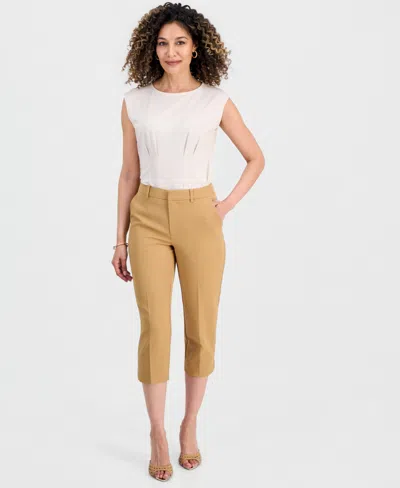 Inc International Concepts Petite Capri Slim Trousers, Created For Macy's In White