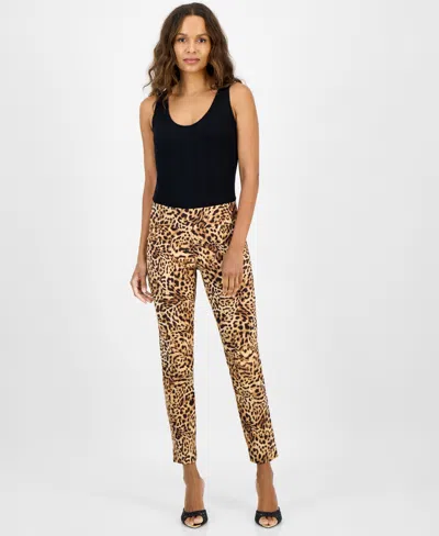 Inc International Concepts Petite Cheetah-print Pants, Exclusively At Macy's