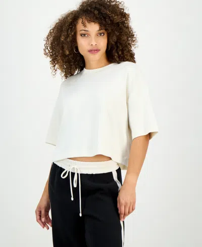 Inc International Concepts Petite Crewneck Short-sleeve T-shirt, Macy's Exclusive In White