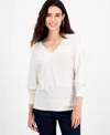 Inc International Concepts Petite Dolman-sleeve Sweater, Created For Macy's In Neutral