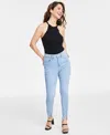 INC INTERNATIONAL CONCEPTS PETITE HIGH-RISE SKINNY JEANS, CREATED FOR MACY'S