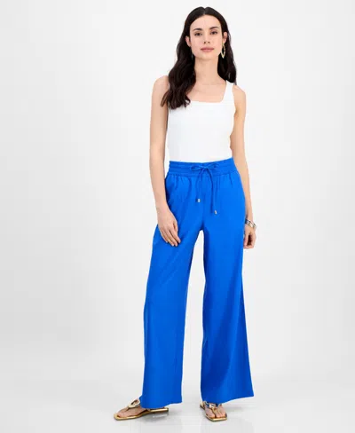 Inc International Concepts Petite High-rise Wide-leg Pants, Exclusively At Macy's