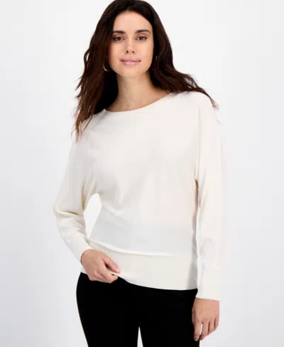Inc International Concepts Petite Lightweight Boat-neck Pullover, Macy's Exclusive In Multi