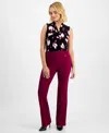 Inc International Concepts Petite Mid-rise Bootcut Pants, Created For Macy's In Rhodolite Garne
