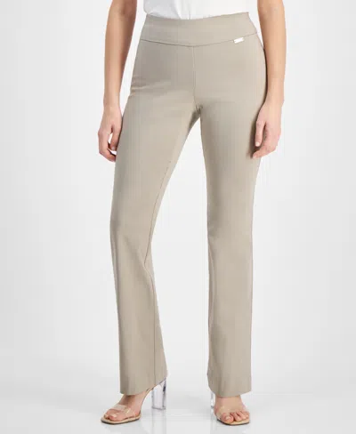 Inc International Concepts Petite Mid-rise Bootcut Pants, Created For Macy's In Neutral