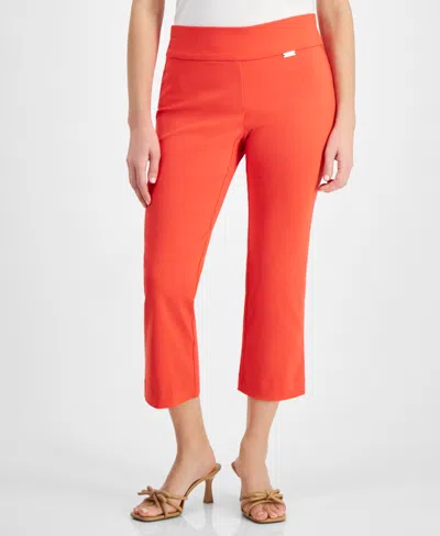 Inc International Concepts Petite Mid-rise Straight-leg Capri Pants, Created For Macy's In Tropical Punch