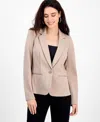 Inc International Concepts Petite Ponte Blazer, Created For Macy's In Neutral