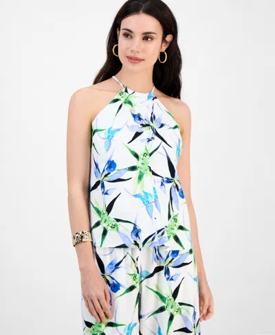 Inc International Concepts Petite Printed Sleeveless Top, Exclusively At Macy's