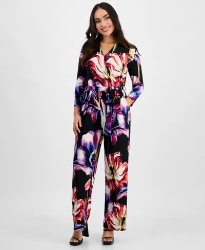 Inc International Concepts Petite Printed Surplice-neck Jumpsuit, Exclusively At Macy's In Alana Garden