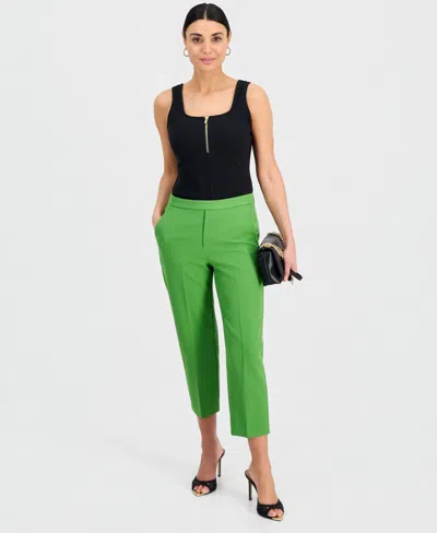 Inc International Concepts Petite Pull-on Cropped Pants, Created For Macy's In Green