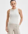 Inc International Concepts Petite Ribbed Sweater Tank Top, Exclusively At Macy's In Cream W Go