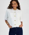 Inc International Concepts Petite Short-sleeve Cardigan, Exclusively At Macy's