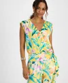 Inc International Concepts Petite Side-tie Top, Exclusively At Macy's In Yellow