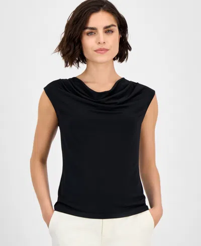 INC INTERNATIONAL CONCEPTS PETITE SLEEVELESS COWLNECK TOP, EXCLUSIVELY AT MACY'S