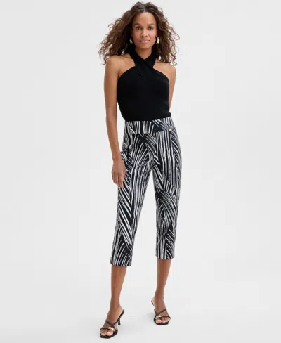 Inc International Concepts Petite Tummy-control Pull-on Capri Pants, Created For Macy's