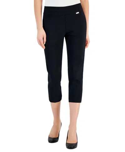 INC INTERNATIONAL CONCEPTS PETITE TUMMY-CONTROL PULL-ON CAPRI PANTS, CREATED FOR MACY'S