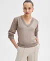 INC INTERNATIONAL CONCEPTS PETITE V-NECK SWEATER, EXCLUSIVELY AT MACY'S