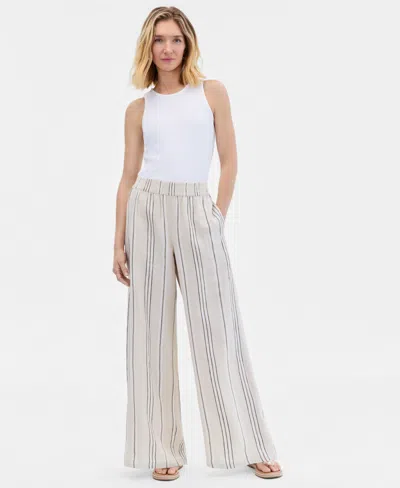 Inc International Concepts Petite Wide-leg Pull-on Pants, Macy's Exclusive In Multi