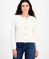 Inc International Concepts Petite Yarn-blend Button-down Cardigan Sweater, Created For Macy's In Neutral