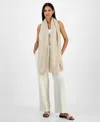 Inc International Concepts Pleated Shine Wrap Scarf, Exclusively At Macy's In Gold