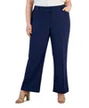 Inc International Concepts Plus And Petite Plus Size Curvy Bootcut Pants, Created For Macy's In Blue