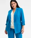 Inc International Concepts Plus Size 3/4-sleeve Blazer, Created For Macy's