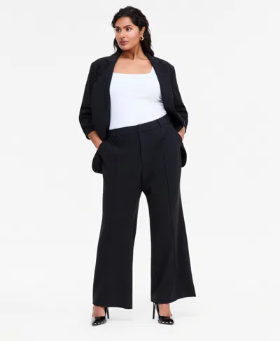 Inc International Concepts Plus Size High-waist Bootcut Pants, Macy's Exclusive In Blue