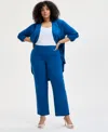 Inc International Concepts Plus Size Mid-rise Pull-on Straight-leg Pants, Created For Macy's