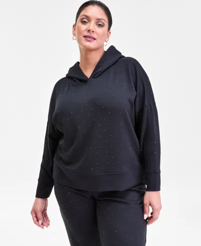 INC INTERNATIONAL CONCEPTS PLUS SIZE STUDDED PULLOVER HOODIE, MACY'S EXCLUSIVE